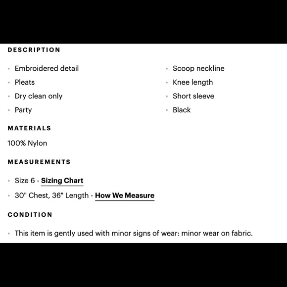 Anthropologie | Embroidered Cocktail Dress size 6 - Picture 2 of 3